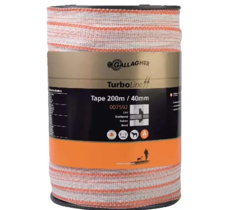 Aitanauha TurboLine 40 mm 200 m valkea (P) - Aitanauhat ja -langat - 8713235007981 - 1