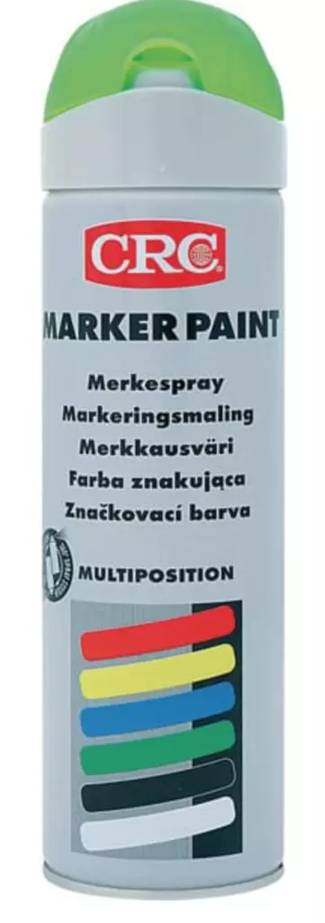 CRC merkkausspray 500 ml vihreä - Muut maalit, lakat ja öljyt - 5412386031021 - 1