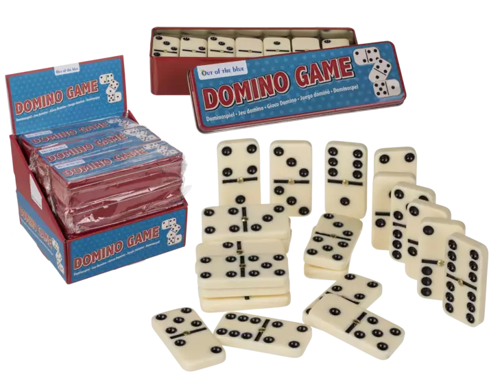 Domino-peli peltirasiassa - Pelit - 4029811436521 - 1