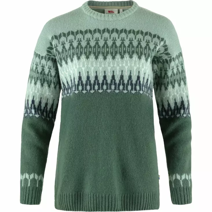 Fjällräven Övik Path Knit W Deep Patina-Misty Green - Retkeilyasusteet - 7323450908881 - 1