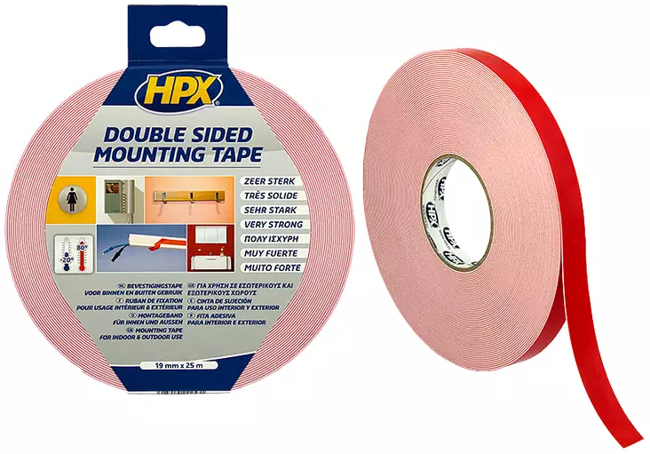 HPX kaksipuolinen asennusteippi "Peiliteippi" - Teipit - 5425014222531 - 1
