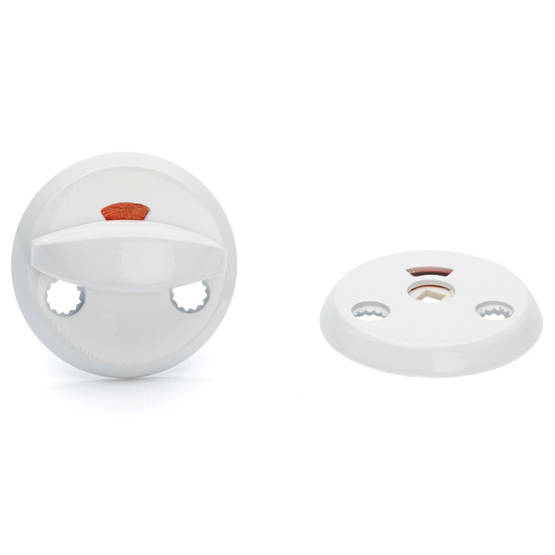 Habo Torino wc-vääntönuppi valkea - Muut ovitarvikkeet - 7317900176081 - 1