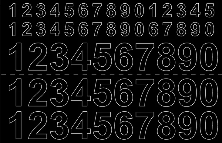 Habo itsekiinnittyvät numerot - Postilaatikot ja numerot - 7317900169281 - 1