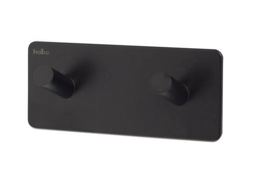 Habo kaksoiskoukku Edge musta - Seinäkoukut, naulakot - 7317901003591 - 1