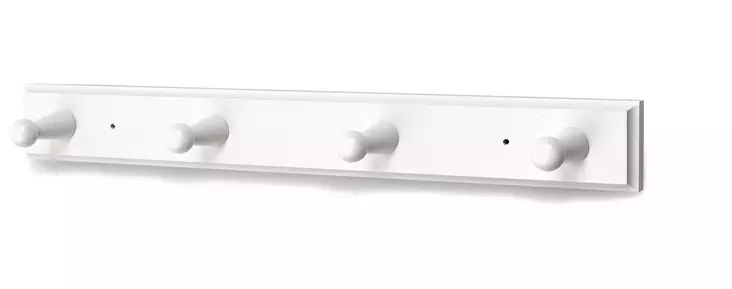 Habo pyyhenaulakko 775-4 valkoinen - Seinäkoukut, naulakot - 7317900043741 - 1