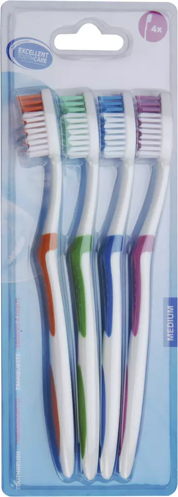 Hammasharja 4 kpl/pkt - Muut itsehoitotuotteet - 8711295884351 - 1