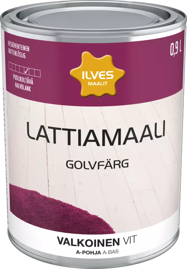Ilves Lattiamaali vesiohenteinen A-pohja - Lattiamaalit - 6430026951361 - 1
