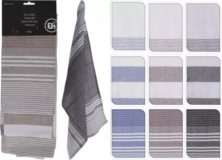 Keittiöpyyhe 3 kpl/pkt - Muut keittiötuotteet - 8719987304521 - 2