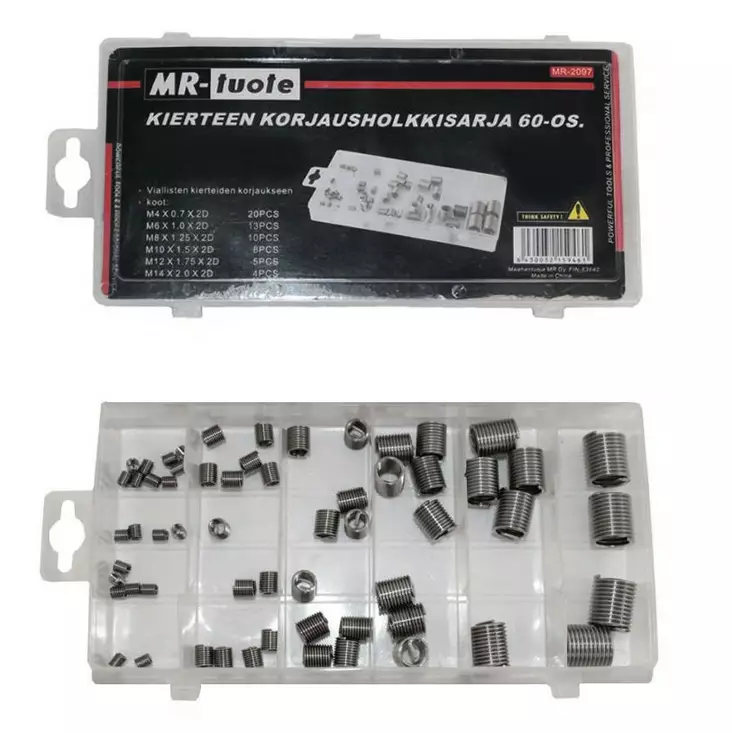 Kierteen korjausholkkilajitelma 60-os. - Muut käsityökalut - 6430032159461 - 1