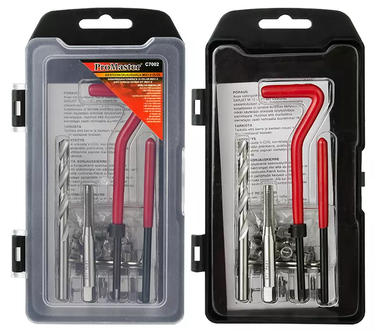 Kierteenkorjaussarja M6 x 1,0 25-os. - Kierretyökalut - 6420286870021 - 1