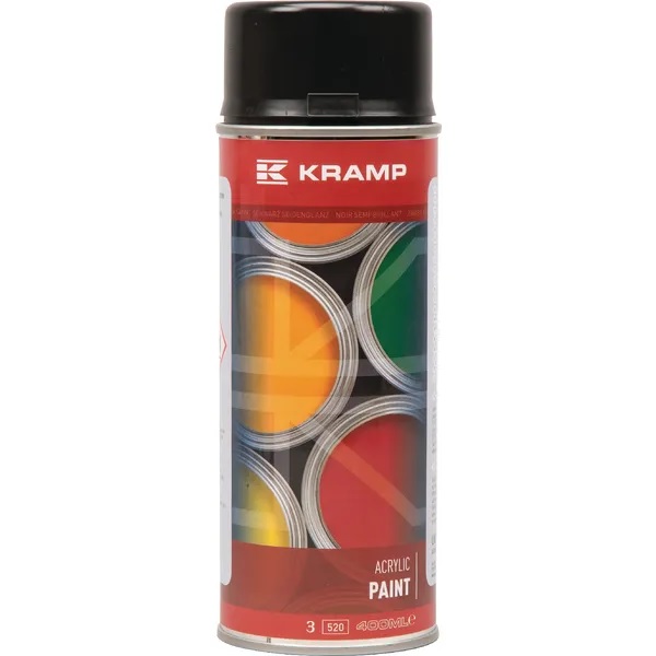 Konemaali pikimusta (RAL 9005) 400 ml - Konemaalit - 8716106075881 - 1