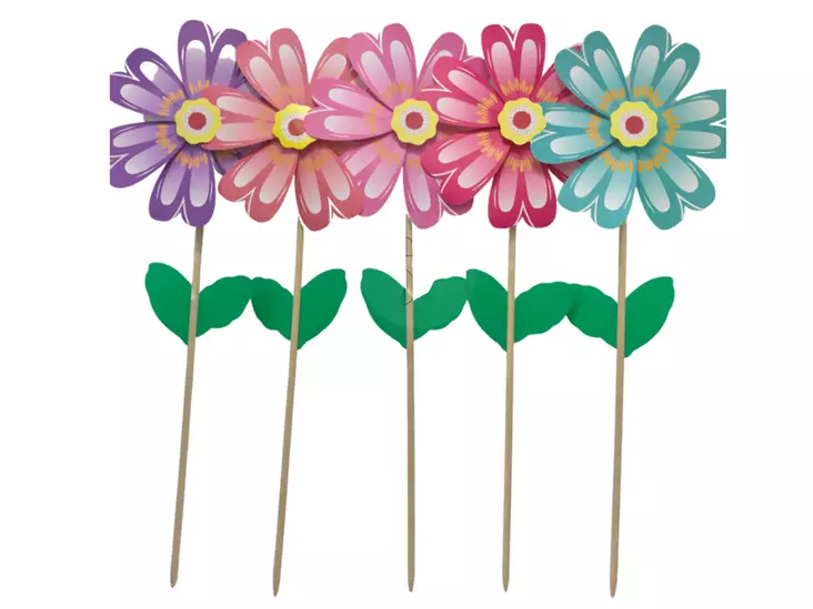 Kukka tuuliviiri korkeus 96 cm - Puutarhapatsaat, koristeet - 8720573113571 - 1