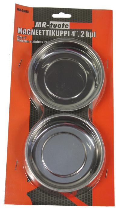 Magneettikuppi 4" 2 kpl/pkt - Muut säilytystarvikkeet - 6430013064111 - 1