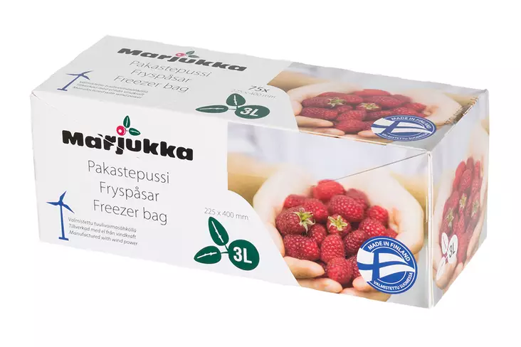 Marjukka pakastepussi 3 litraa 75 kpl - Säilöntätuotteet - 6410413200791 - 1