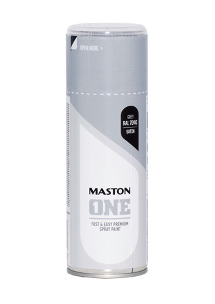 Maston spraymaali ONE 400ml Satiini harmaa - Spraymaalit - 6412490033651 - 1