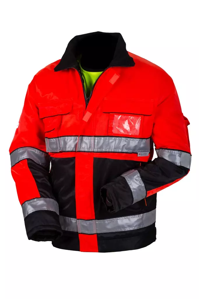 Priha vuorillinen huomiotakki puna/musta - Talvi työvaatteet - 6418326404541 - 1