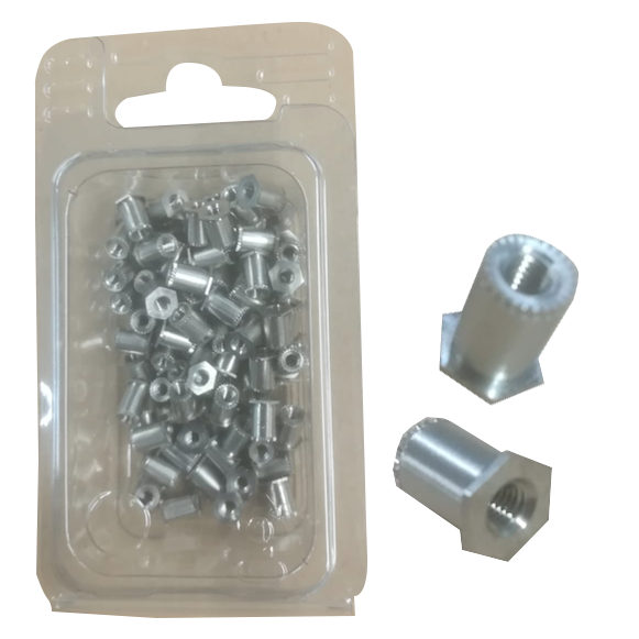 Puristeholkki M5 12 mm 50 kpl/pkt - Niitit ja hakaset - svm0000001521 - 1