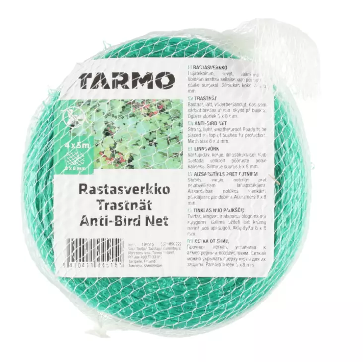 Rastasverkko tiheä 4x5 metriä - Lintujen torjunta - 6410411945151 - 1