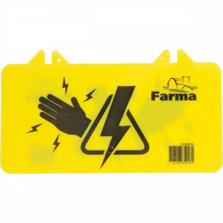 Sähköaidasta varoittava kyltti - Sähköaitatarvikkeet - 8716106850181 - 1