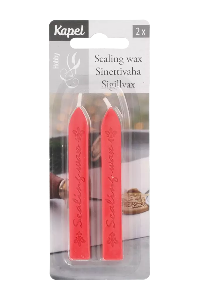 Sinettivaha 2 kpl punainen - Askartelutarvikkeet - 6410416223841 - 1