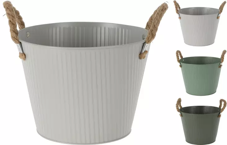 Suojaruukku köysikahvoilla 17 cm - Ruukut, vaasit, korit - 8720573183451 - 1