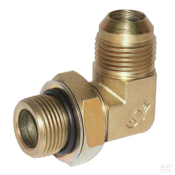 Suunnattava liitin 90°,3/4 UNF/JIC x M18 - Hydrauliikka - 8719593049601 - 1