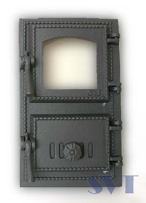 Tulipesänluukku lasilla 345x180mm (431) - Tulisijaluukut - 6419876004311 - 1