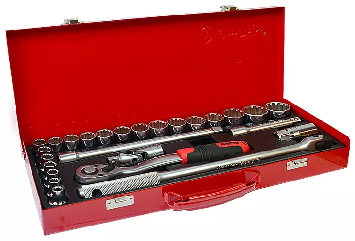 Työkalusarja 1/2" fits-all 26-os. - Hylsyt ja -sarjat - 795609459921 - 1