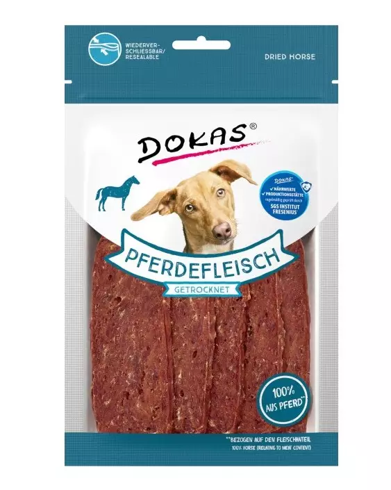 Dokas koiralle kuivattu hevosfilee 60g - Koiranruoka - 4251276205491 - 1