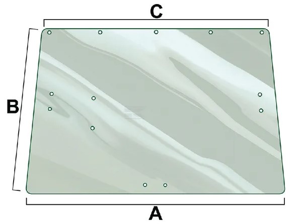 Takalasi (JD L36606) - Ohjaamon lasit - 5035776897511 - 1
