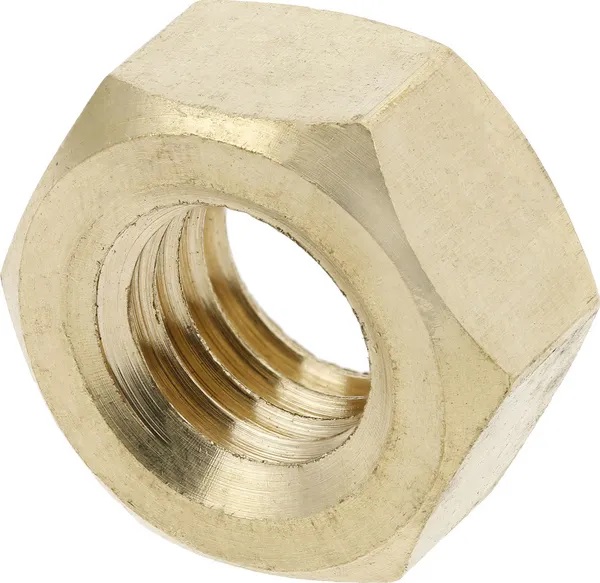 Kuusiomutteri messinki - Pultit ja mutterit, metrinen kierre - 5700038166291 - 1