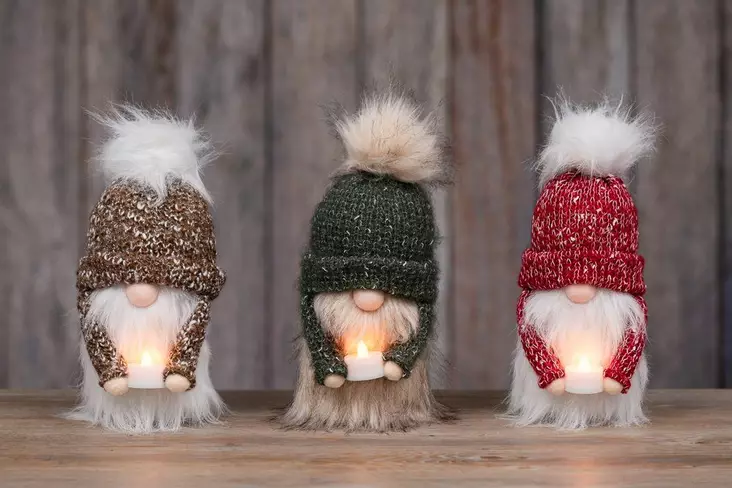 Tonttu LED-kynttilällä - Joulukoristeet - 6410416569611 - 1