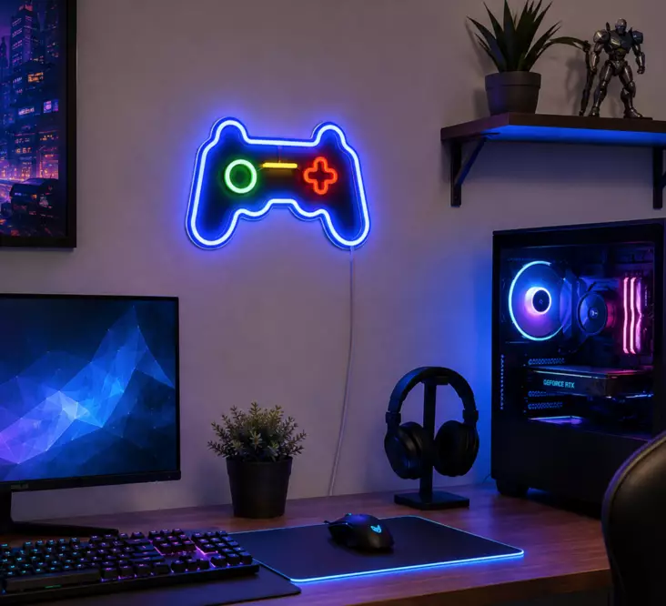Neonvalo USB "Game" SMD LED - Sisävalaisimet - 6418536034941 - 1