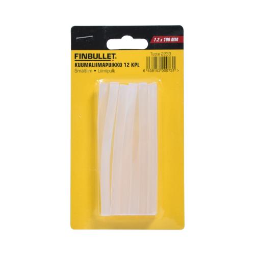 Kuumaliimapuikko 7,2 x 100 mm 12 kpl/pkt - Askartelutarvikkeet - 6438152000731 - 1