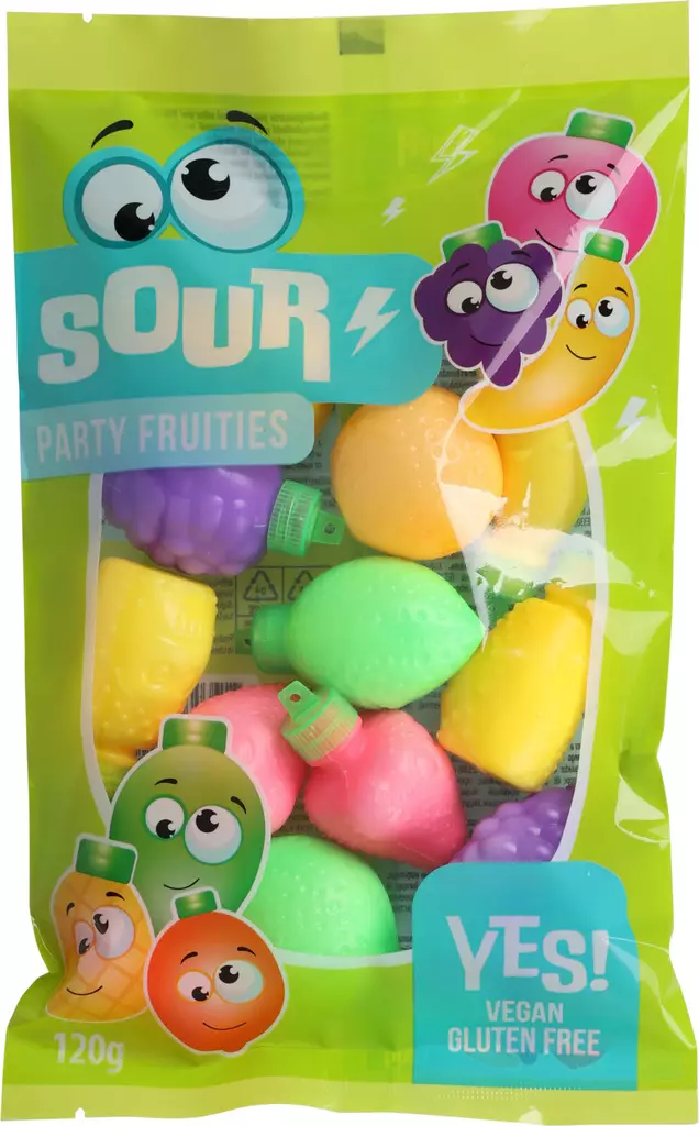 Sour Party Fruities 120g - Lelut - 8713305819001 - 1