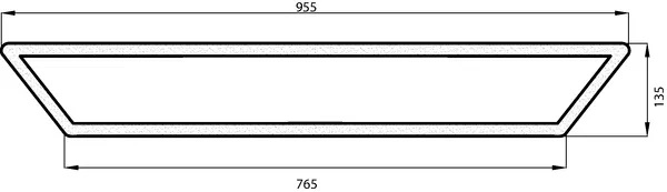 Takalasi, alempi (Deutz-Fahr 001108020) - Ohjaamon lasit - 8716106708321 - 1