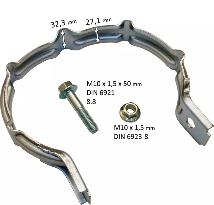 Pakoputken V-kiristin, sopii FH12-16 - Pakoputkisto - svm0000008721 - 1