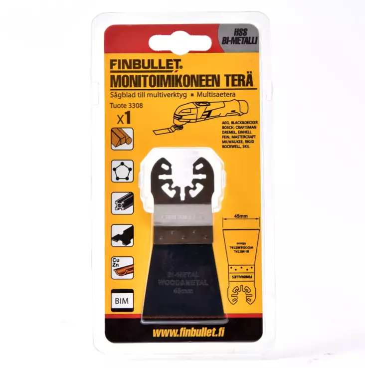 Finbullet Monitoimikoneen terä Bi-Metal - Muut leikkaustyökalut - 6438152033081 - 1