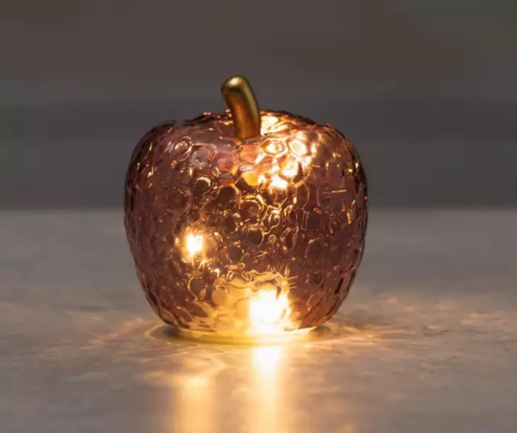 Finnlumor Lasiomena LED-valoilla luumu - Tunnelmavalot - 6410416573861 - 1