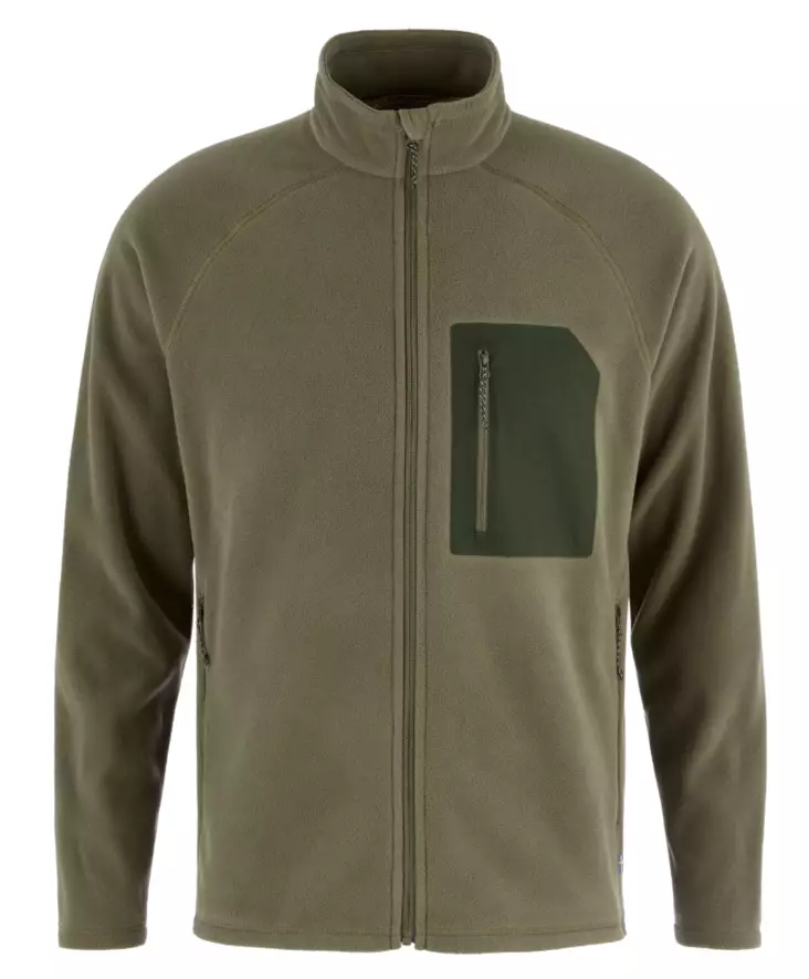 Fjällräven Kaipak Fleece M Laurel Green - Deep Forest - Retkeilyasusteet - 7323451198731 - 1