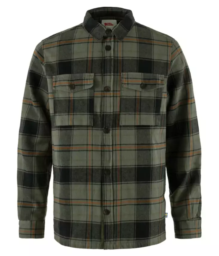 Fjällräven Övik Lite Padded Shirt M Deep Forest - Black - Retkeilyasusteet - 7323450932251 - 1