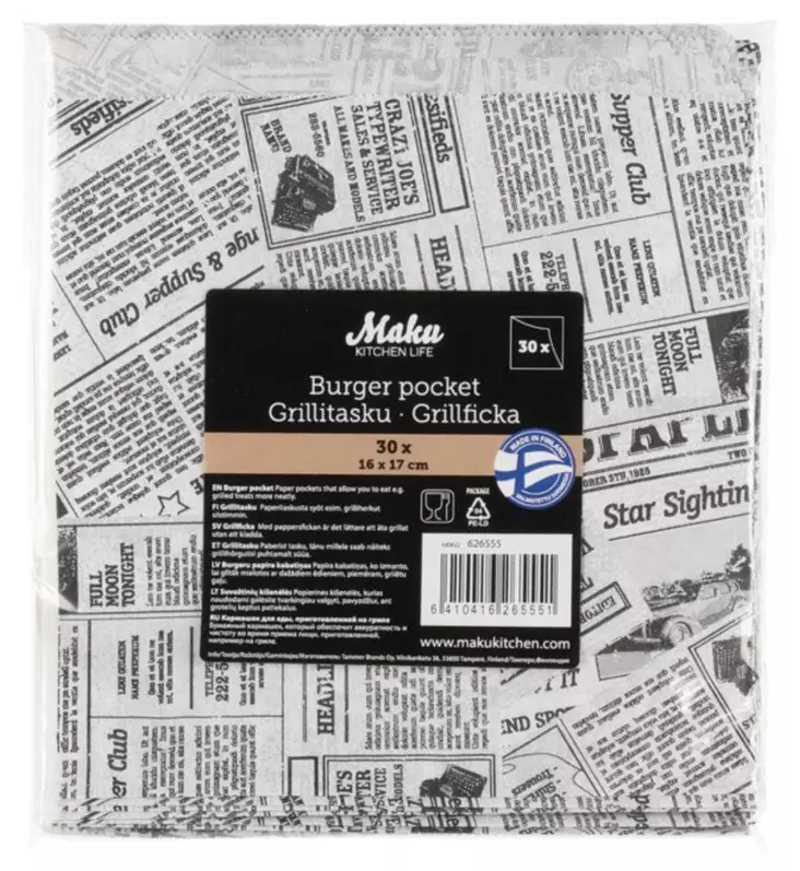 Grillitasku 30 kpl/pkt - Grillaustarvikkeet - 6410416265551 - 1