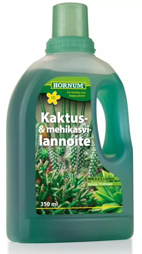 Hornum Kaktus- ja mehikasvilannoite 350 - Mullat ja lannoitteet - 5708787220011 - 1