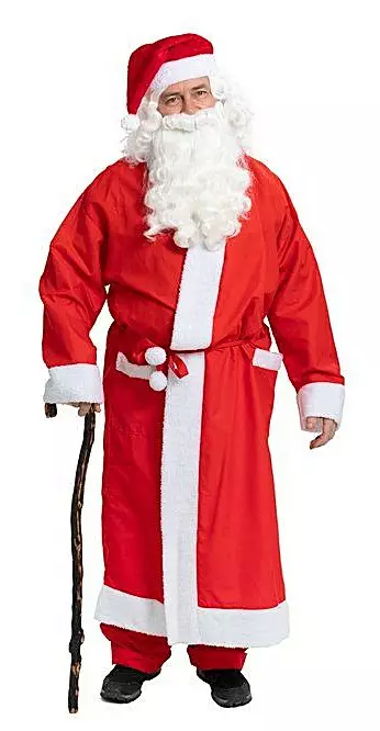 Joulupukin takki + housut puuvillaa - Joulukoristeet - 6410410107611 - 1