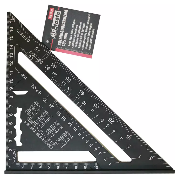 Kolmiosuorakulma 185 mm - Muut mittausvälineet - 6430074694371 - 1