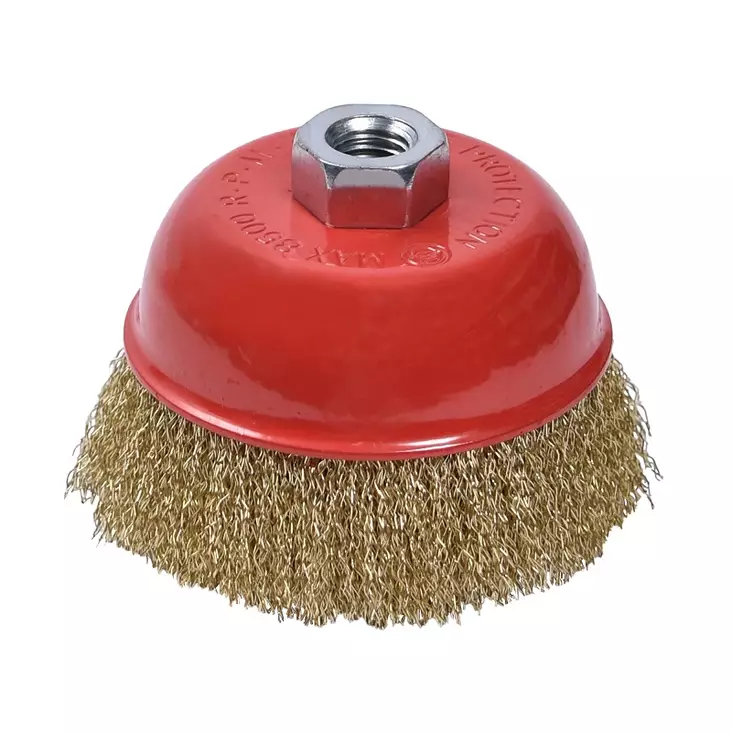 Kuppiharja messinki 100 mm M14 - Hiomatarvikkeet - 6438152012741 - 1