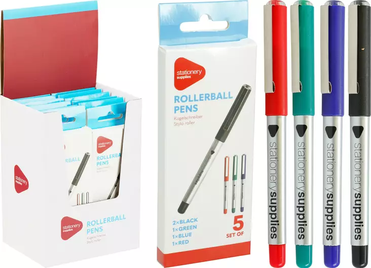 Kuulakärkikynät 5 kpl/pkt - Toimistotarvikkeet - 8721037667241 - 1