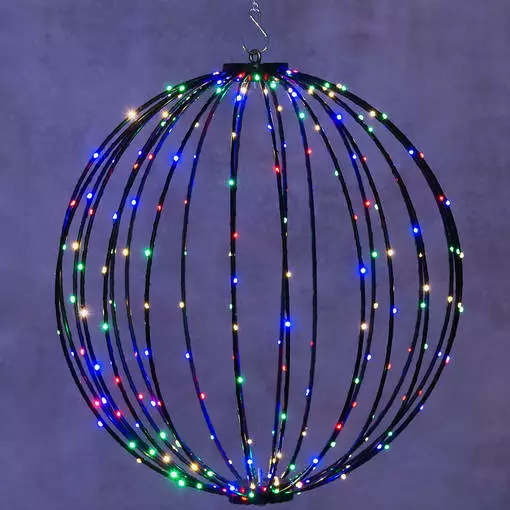 LED-valopallo 50 cm 264 LED moniväri - Tunnelmavalot - 6410416310541 - 1