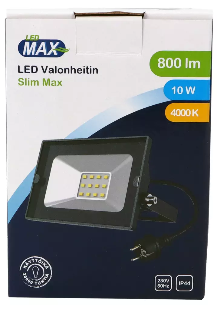 LED Max Valonheitin Slim Max LED 10W 800 - Työmaavalaisimet - 6418536016961 - 1