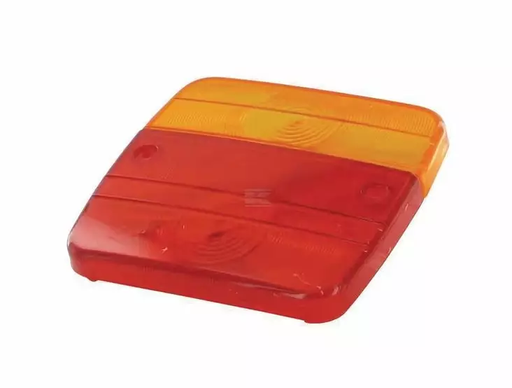 Linssi nelikulmainen kelta/pun.100x95 mm - Työvalot - 8716106938841 - 1